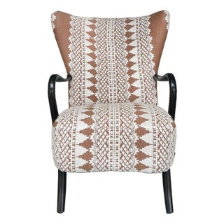 Danish Modern Wingback Armchair by Alfred Christensen For Sale