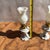 20th Century Victorian-Style Miniature Milk Glass Oil Lamps- A Pair For Sale In Columbia, SC - Image 6 of 11