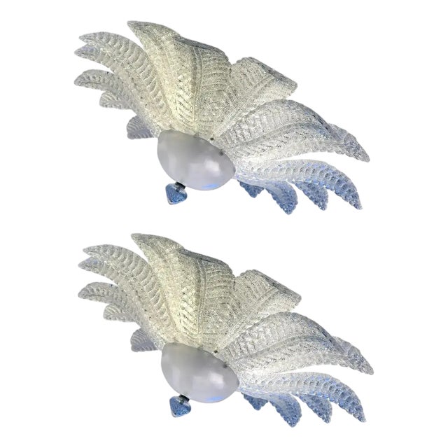 Sputnik Flush Mounts in Murano Glass by Simoeng, Set of 2 For Sale
