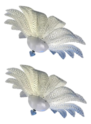 Sputnik Flush Mounts in Murano Glass by Simoeng, Set of 2