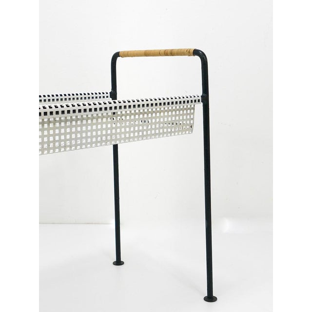 Flower Trough in Iron & Wicker attributed to Carl Auböck, 1950s For Sale - Image 11 of 16