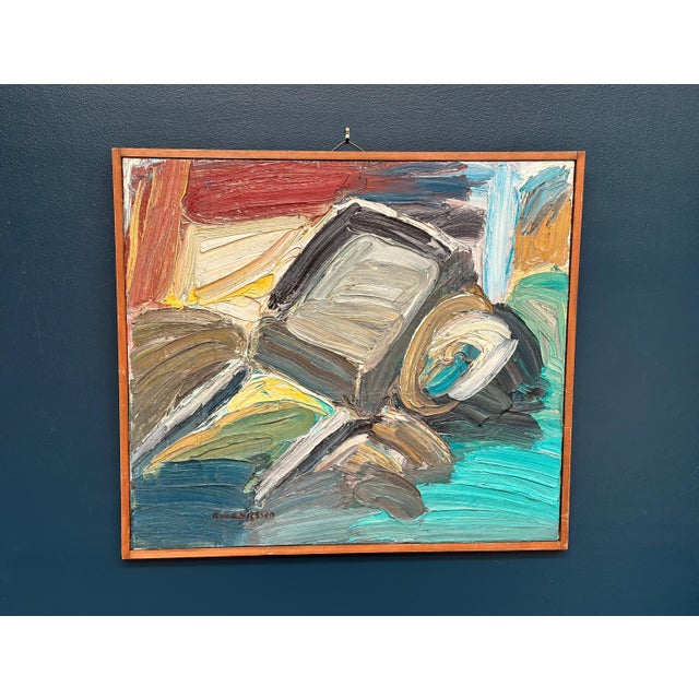 Rune Nilsson, Monday Feeling, 1950s, Oil Painting on Panel, Framed For Sale - Image 8 of 17