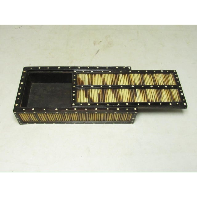 Anglo Indian Long Quill Pencil Box For Sale - Image 9 of 13