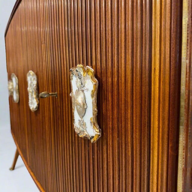 1950s Modernist Four Door Cabinet by Oswaldo Borsani For Sale - Image 17 of 18