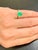 Oval Emerald and Diamond Ring 14 Karat Yellow Gold For Sale - Image 18 of 18