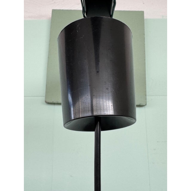 Vintage Industrial Italian Pendant Light in Pulegoso Glass Sphere, 1960s For Sale - Image 6 of 16