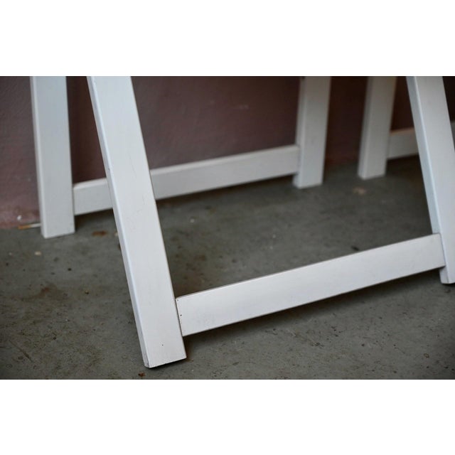 Italian Folding Chairs in White Lacquered, 1960s, Set of 2 For Sale - Image 10 of 15