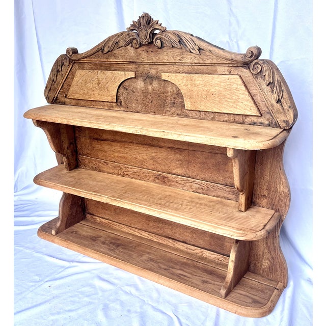 Early 1900s French Pine Plate Rack/Wall Shelves For Sale - Image 10 of 14