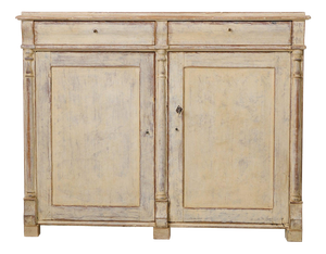 Antique Northern Swedish Empire Rustic Handmade Sideboard