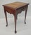 Mid-Century Mahogany and Leather Top English Silver Table For Sale - Image 11 of 12