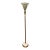 Late 20th Century Lenox X Quoizel Neoclassical Brass & Ivory Porcelain Torchiere Floor Lamp For Sale