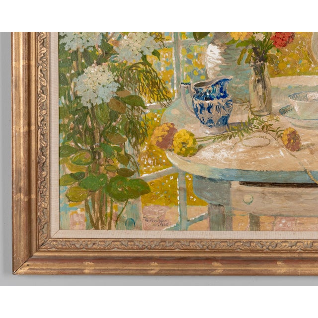 Green Large Still Life Painting by Germano Russo For Sale - Image 8 of 12