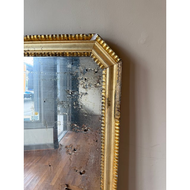 Art Nouveau Louis Phillipe Mirror - 45wx64h For Sale - Image 3 of 4