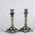 Italian Alloy and Marble Candlesticks, 1950s, Set of 2 For Sale - Image 4 of 8