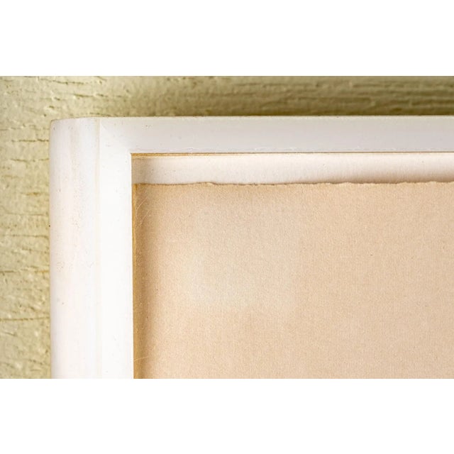 Mid-Century Modern 1972 "White Portfolio" Abstract Intaglio by Jack Youngerman, Framed For Sale - Image 3 of 6