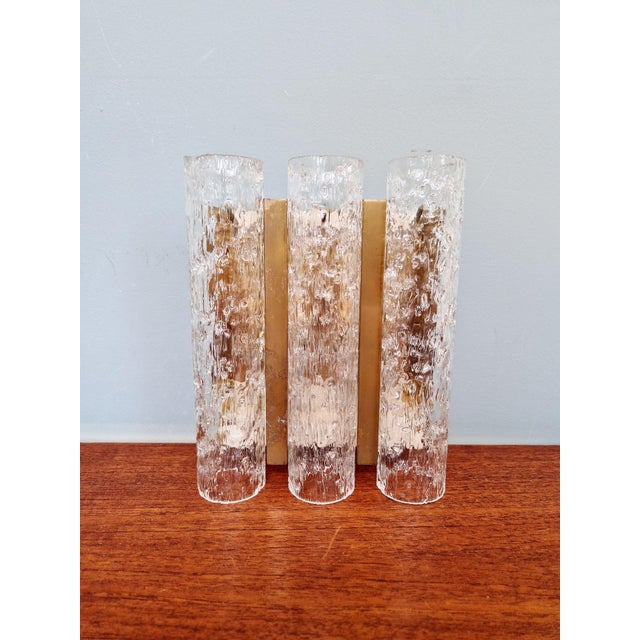 Tubular Wall Sconce in Brass and Frosted Glass from Doria Leuchten, 1960s For Sale - Image 17 of 17