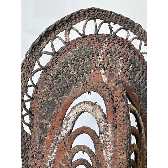 Fiber Polychrome Mask Yam Ancestor Papua New Guinea For Sale - Image 9 of 11