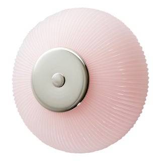 Nickel Soft Rose Opal Glass Candy Eyes Wall Lamp by Magic Circus Editions For Sale