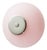 Nickel Soft Rose Opal Glass Candy Eyes Wall Lamp by Magic Circus Editions For Sale