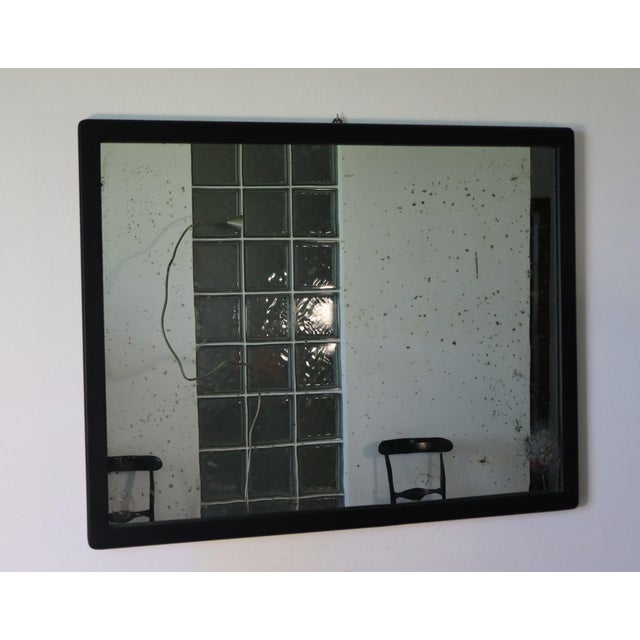 Mirror with Ebonized Wooden Frame, Early 1900s For Sale - Image 4 of 7