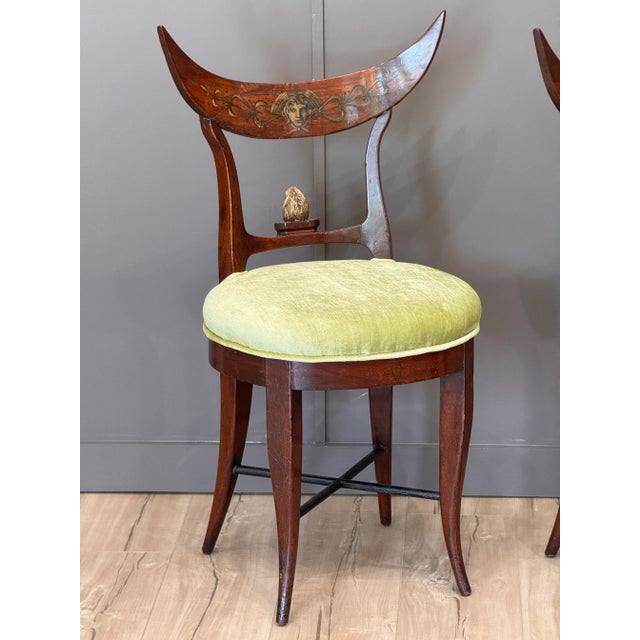 Early 19th Century German Biedermeier Painted Mahogany Chairs – Pair For Sale - Image 6 of 13