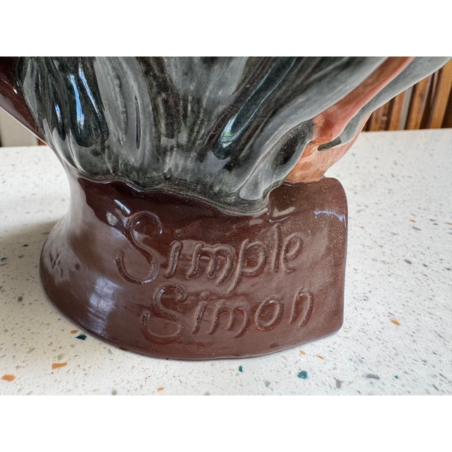1950s Royal Doulton “Simple Simon” Large Character Jug – Designed by Geoff Blower (1953–1960) For Sale - Image 5 of 10