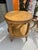 Vintage Maitland-Smith Faux Ostrich Leather Round Two-Tier End Table For Sale - Image 12 of 12