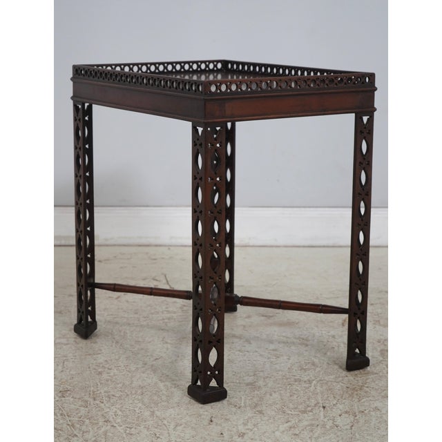 Age: Approx: 40 Years Old Details: Intentional Factory Distressing Chinese Chippendale Design High Quality Construction...