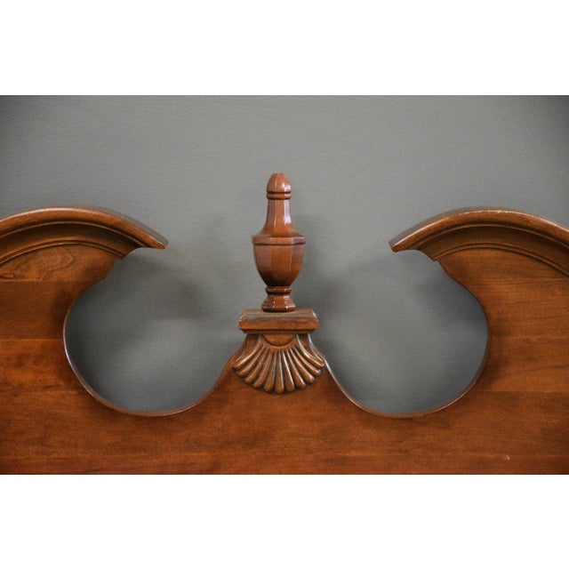 1980s 1980s Solid Cherry Queen Four Poster Bed For Sale - Image 5 of 10