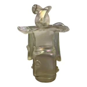 1990's Rick Hunter Fumed Glass Signed Sculpture Vase
