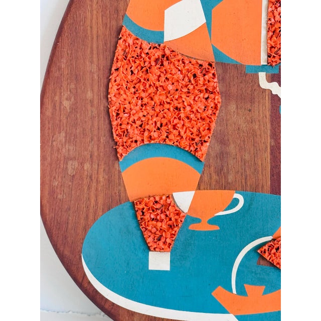 Mid-Century Modern 1960s Mid Century Modern Tear Drop Atomic Wall Hanging For Sale - Image 3 of 8