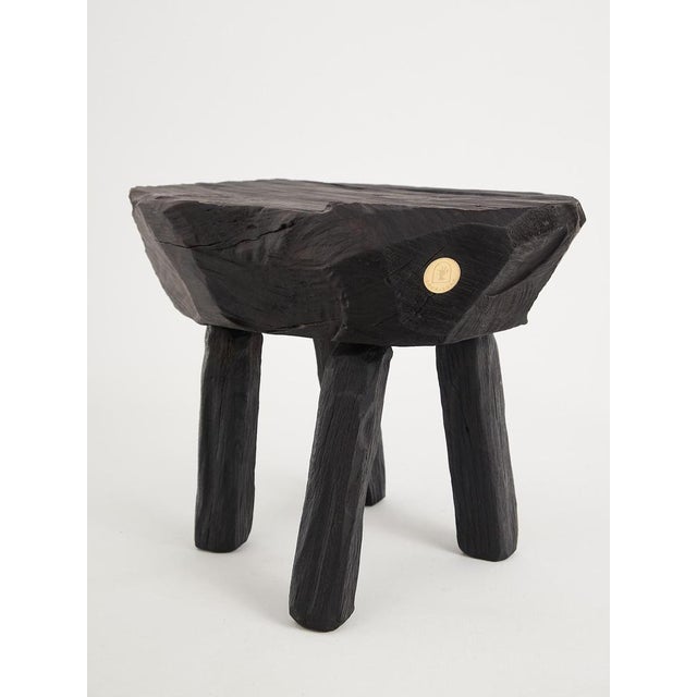 Early 21st Century Rustic Sculptural Side Table by Logniture For Sale - Image 5 of 17