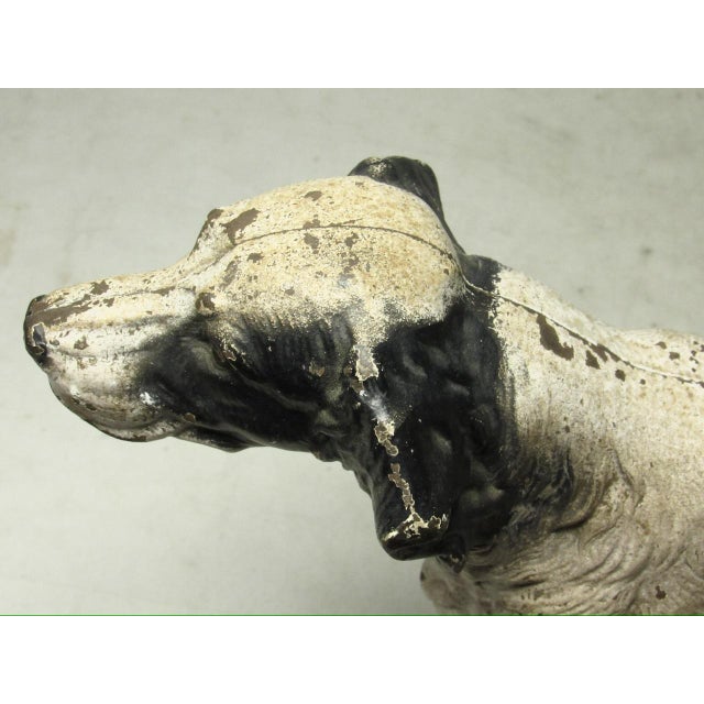 Vintage Hubley Cast Iron English Setter or Pointer Dog Doorstop For Sale - Image 15 of 17