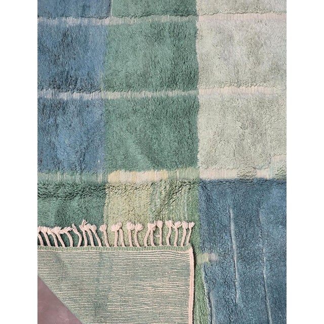 Green Contemporary Wool Rug - 11.5 X 8 Ft For Sale In Cleveland - Image 6 of 6