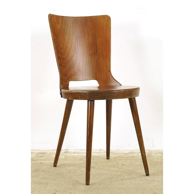 Pair of 1960s 1960s Mid Century style dining chairs Attributed to Baumann For Sale - Image 11 of 15