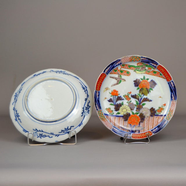 Antique Japanese Imari Plates, Set of 2 For Sale - Image 12 of 14
