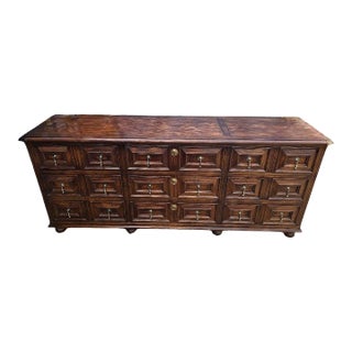 Late 20th Century Henredon 9 Drawer Heavy Dresser For Sale