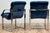 Vintage Newly Upholstered Blue Velvet Chrome Sling Chairs, a Pair For Sale - Image 9 of 18
