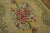 1930s Beige Floral Medallion Hank Knotted Pile Antique American Hooked Rug 3'0" X 5'1" Wool Carpet For Sale - Image 4 of 4