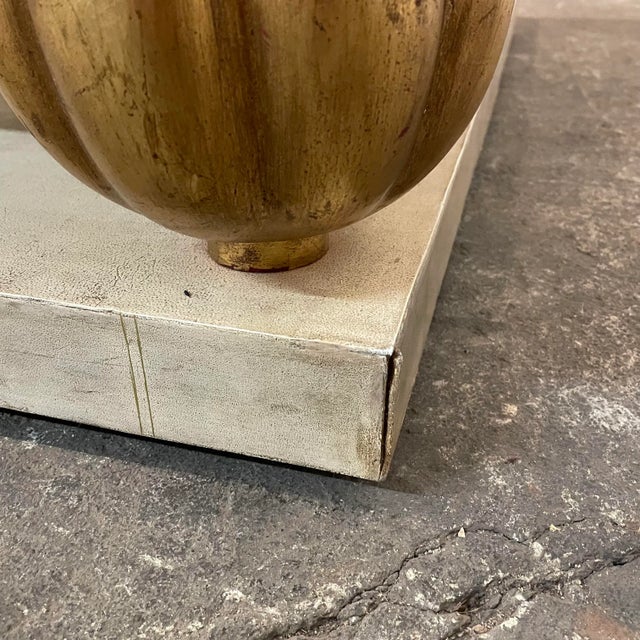 1980s Leather Wrapped Coffee Table For Sale - Image 11 of 12