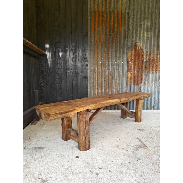 Brutalist Workbench Console, 1890s For Sale - Image 10 of 18