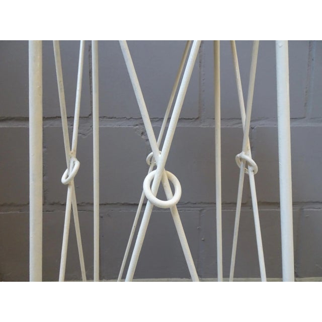 Wood Mid-Century Plant Stand in Iron and Wood For Sale - Image 7 of 11