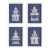 Traditional Pagoda Study, Set Of 4 For Sale