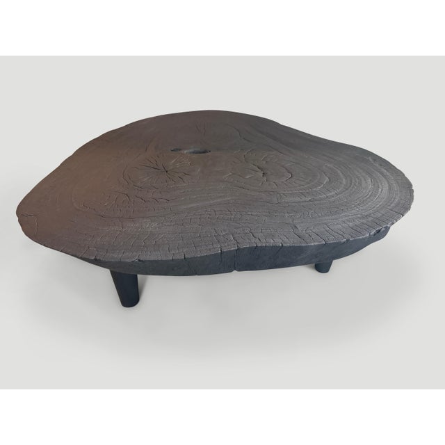 Andrianna Shamaris Amorphous Single Slab Mid Century Modern Coffee Table For Sale - Image 16 of 18