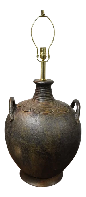 1960s Two Handled Ceramic Table Lamp
