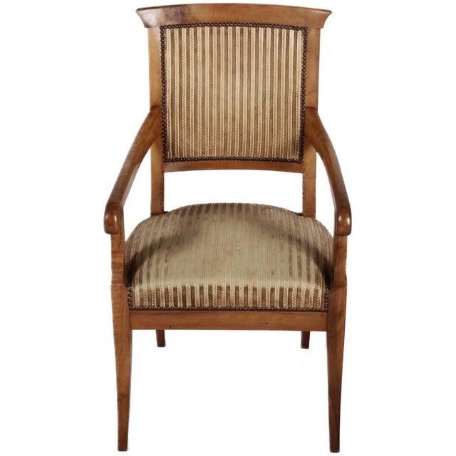 Antique Biedermeier Chairs in Walnut, 1820, Set of 4 For Sale - Image 11 of 18