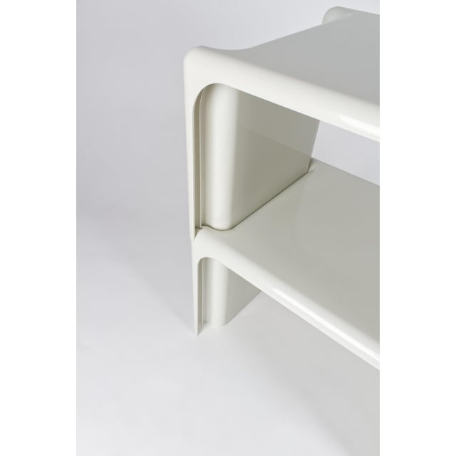 Cream Stackable Side Tables by Giotto Stoppino for Elco, 1970s, Set of 2 For Sale - Image 8 of 10