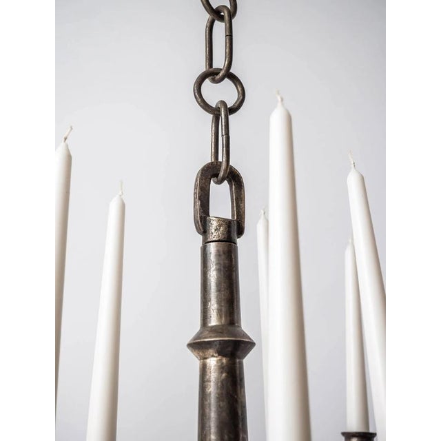 Antique 19th Century Neo-Renaissance Candle Chandelier For Sale - Image 12 of 13