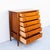 Restored 1950s Mount Airy Walnut & Brass Sculptural Mid Century Highboy Dresser, Attributed For Sale - Image 10 of 14