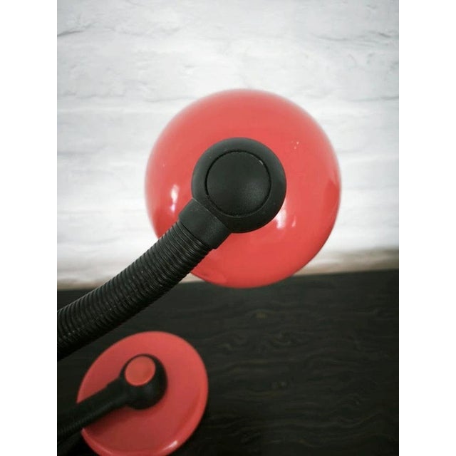 1970s Vintage German V3925/01 Red Desk Lamp by Klaus Hempel for Hustadt Leuchten, 1970s For Sale - Image 5 of 10
